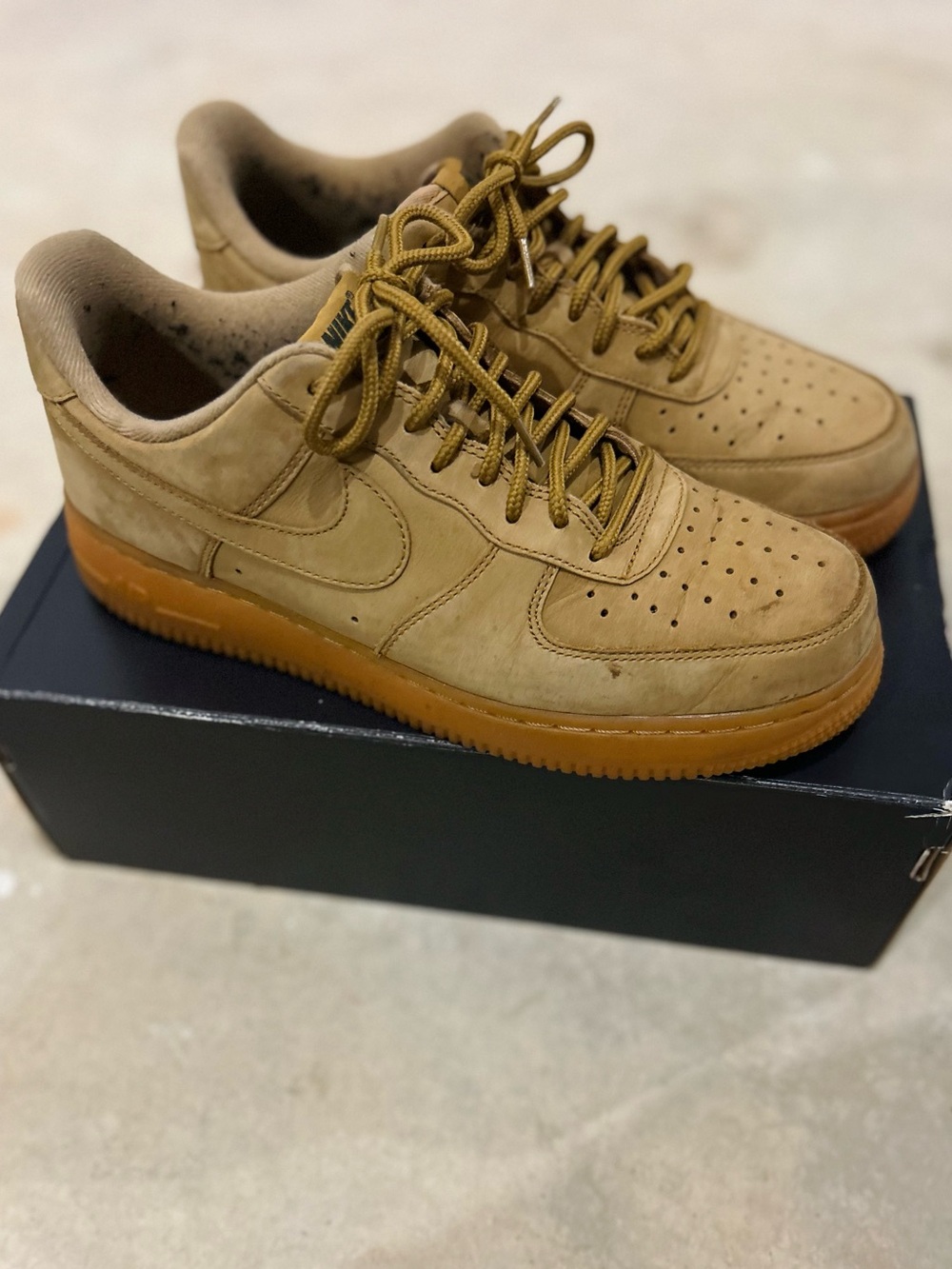 Nike Air Force 1 ‘07 WB Flax Wheat Gum Sole Sneakers Men’s Size 8